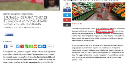 Come è stata raccontata la storia della «nigeriana» che ha morso un vigilante a Roma article-post