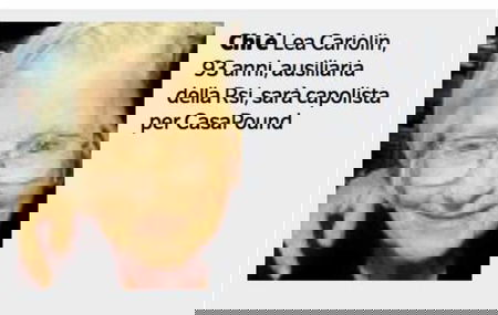 Lea Cariolin a 93 anni è capolista per CasaPound: faceva parte della criminale X MAS article-post