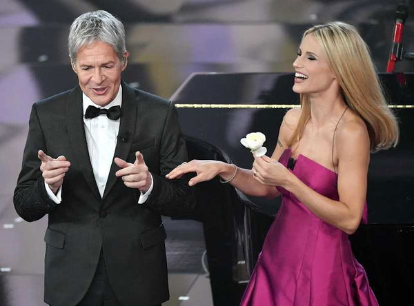 Michelle Hunziker è rimasta sospesa dalla polemica tra Claudio Baglioni e Antonio Ricci