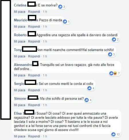 Gli insulti sulla bacheca di Alessio Martini, fermato per l’aggressione alla 17enne di Montelupo article-post