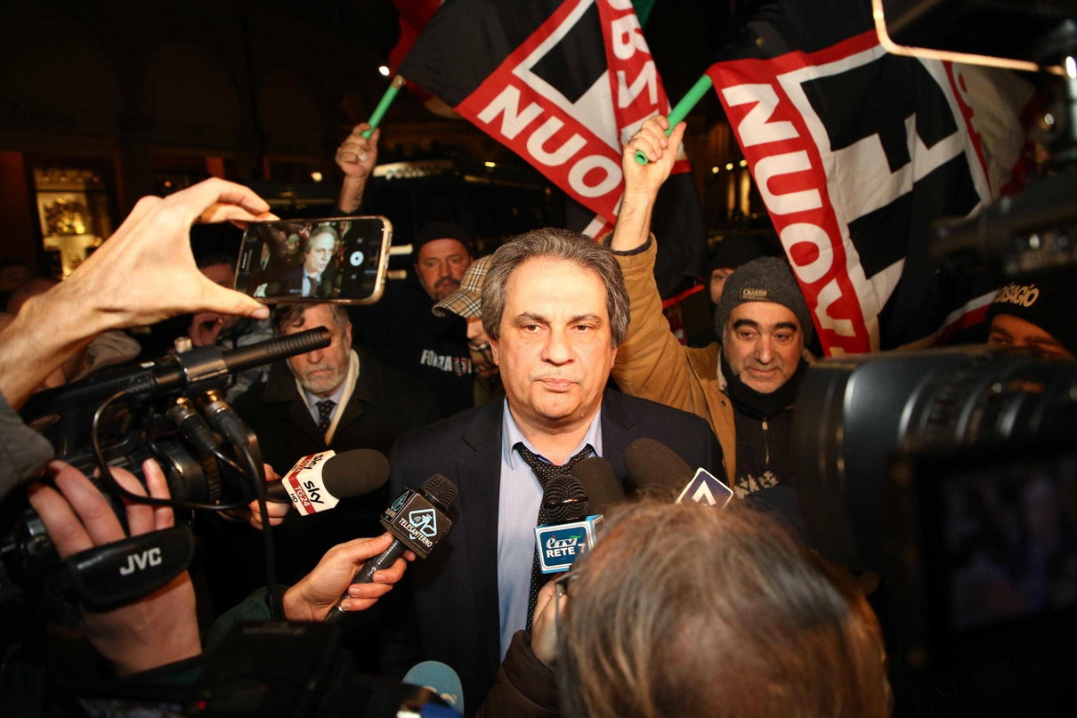 Blitz di Forza Nuova a La7 durante la puntata di DiMartedì article-post