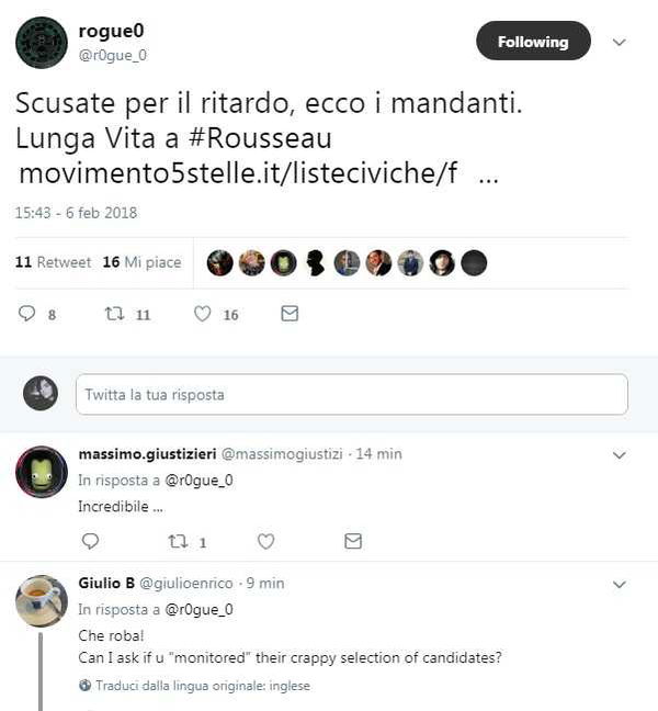Rogue0 torna: «Casaleggio mandante dell’hackeraggio a Rousseau»