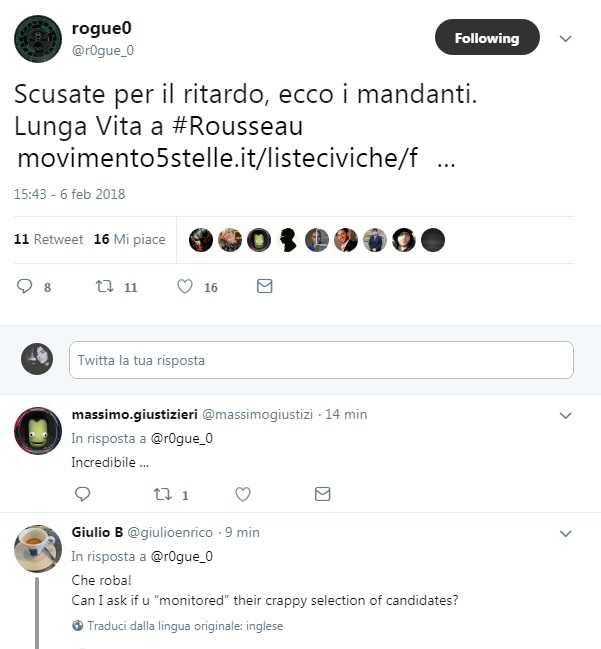 Rogue0 torna: «Casaleggio mandante dell’hackeraggio a Rousseau» article-post