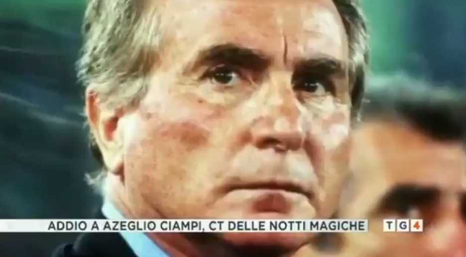 La gaffe del Tg4: «Addio a Azeglio Ciampi, ct delle notti magiche» article-post