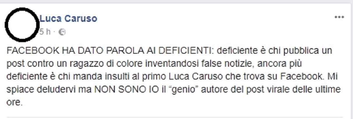 Lasciate in pace Luca Caruso l altro