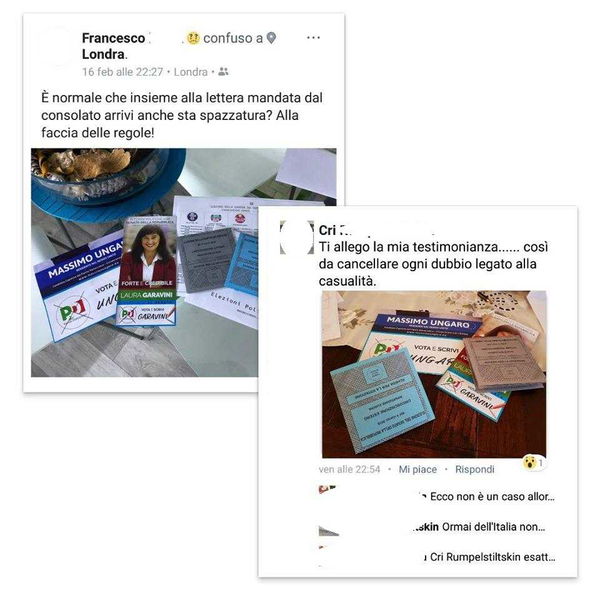 La vera storia dei santini Pd mandati con le schede elettorali per il voto all’estero