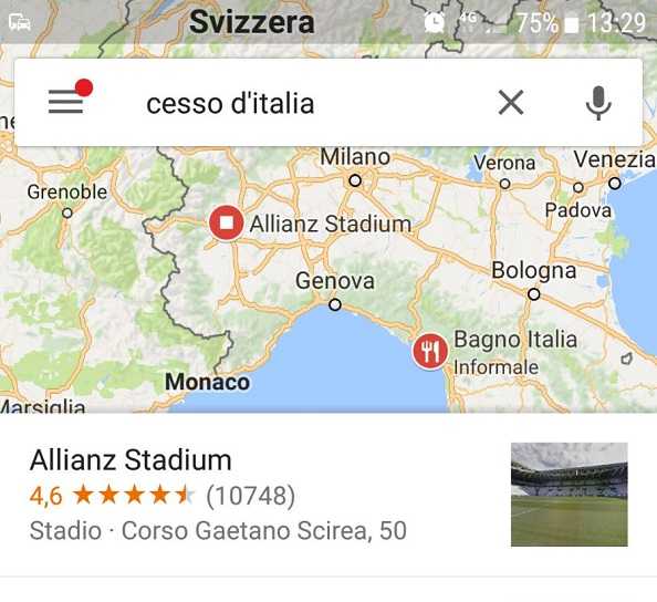 Lo strano caso del ‘Cesso d’Italia’ su Google Maps: spunta lo stadio della Juve