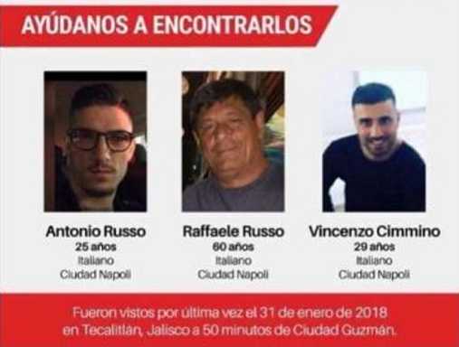 Tre italiani sono scomparsi in Messico, i familiari non hanno notizie dal 31 gennaio