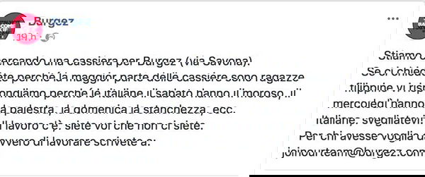 L’annuncio di lavoro shock: «Cassiere tutte filippine? Le italiane il sabato hanno il moroso»