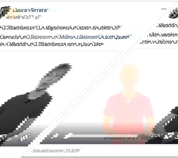 Il video di Milena Gabanelli pro-reddito di cittadinanza è stato manipolato e rilanciato dal M5S