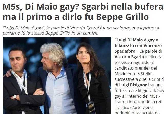La bufala di Beppe Grillo su Luigi Di Maio gay article-post
