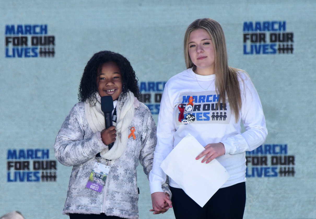 Marcia contro le armi, anche la nipote di nove anni di Martin Luther King dice «I have a dream» | VIDEO article-post