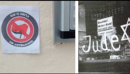 Pavia, adesivi per marchiare gli antifascisti come facevano i nazisti