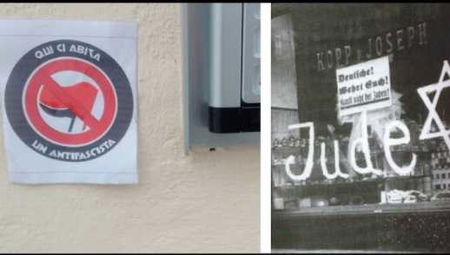Pavia, adesivi per marchiare gli antifascisti come facevano i nazisti article-post