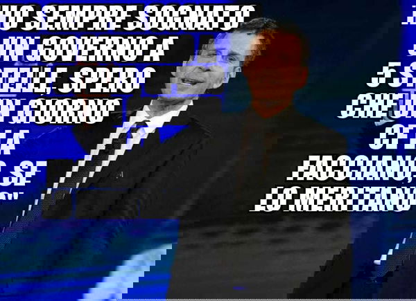 La bufala di Frizzi che «ha sempre sognato un governo a 5 stelle»