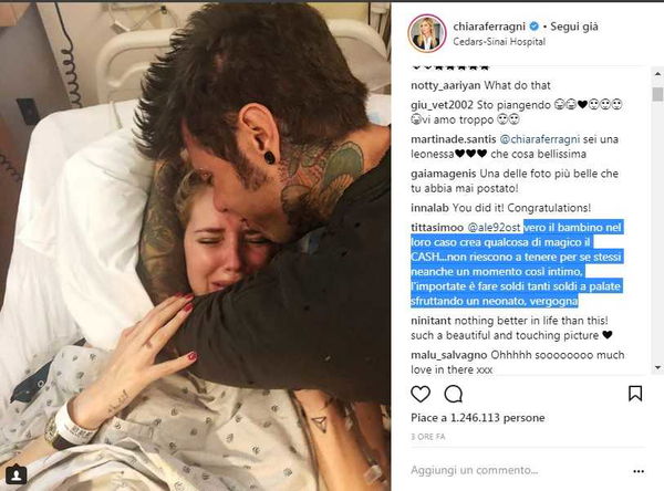Chiara Ferragni e la foto del parto che fa discutere | FOTO