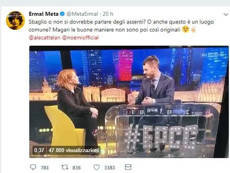 Cattelan e la battuta sulla canzone di Sanremo. Ermal Meta risponde piccato article-post