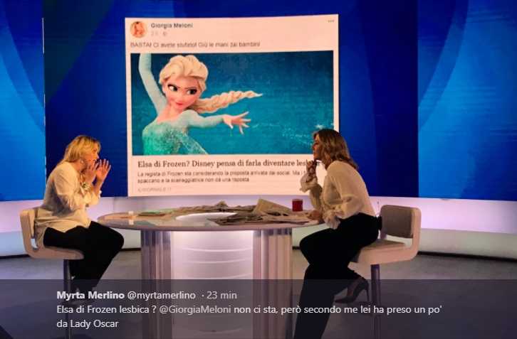 Giorgia Meloni lotta contro Elsa di Frozen gay, ma adorava l’icona gay Lady Oscar article-post