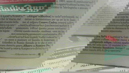 Lercio colpisce ancora: Italia Oggi riprende la notizia di Mastrota che lascia la tv per il teatro article-post