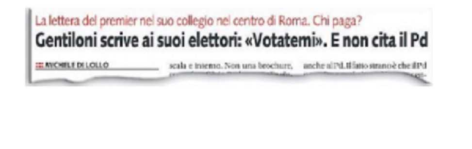 Paolo Gentiloni: «Le lettere agli elettori? Le pago di tasca mia» article-post