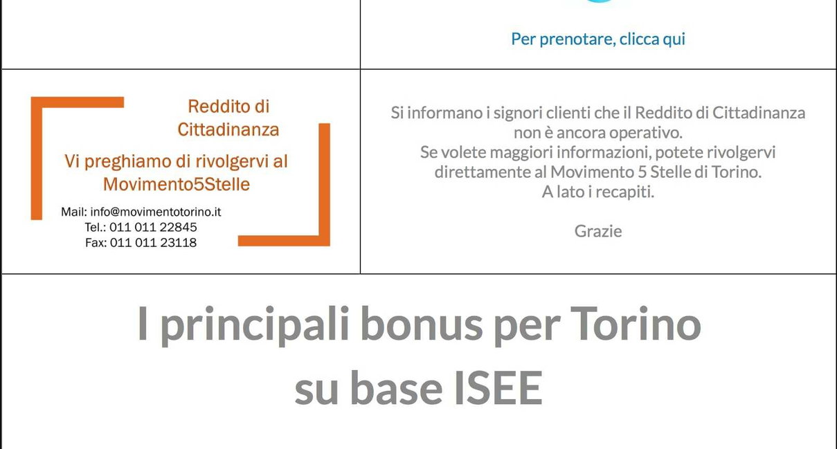 Stavolta le richieste del reddito di cittadinanza sono arrivate al Caf della Torino M5S article-post