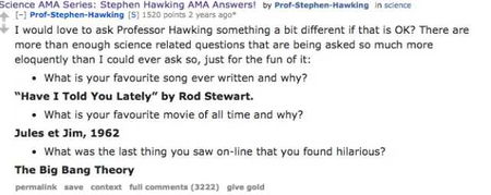 L’ultimo post di Stephen Hawking su Reddit article-post