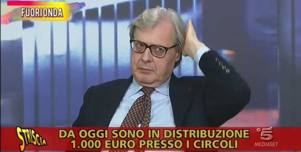 Striscia la Notizia smentisce Vittorio Sgarbi sul fuorionda del reddito di cittadinanza