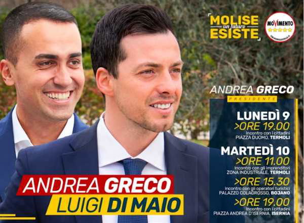 Luigi Di Maio gira per il Molise per salvare la sua presidenza del Consiglio