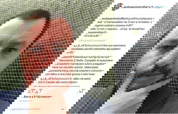 Salvini esprime perplessità sull’«umiltà dei grillini» con un EpicBrozo