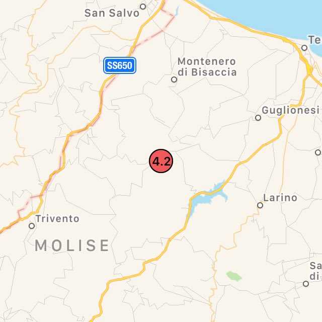 Scossa di terremoto in Molise di magnitudo 4.2: epicentro ad Acquaviva Collecroce article-post