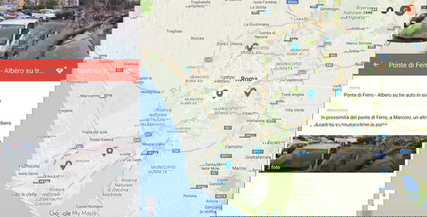 L’inquietante mappa interattiva degli alberi caduti il 9 aprile a Roma | MAPPA