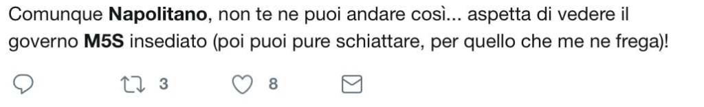 auguri morte Napolitano