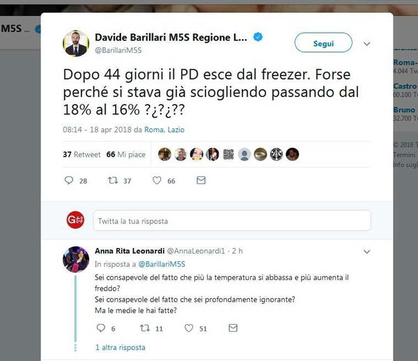Il 5 stelle Davide Barillari ha uno strano concetto di freezer (e freddo)