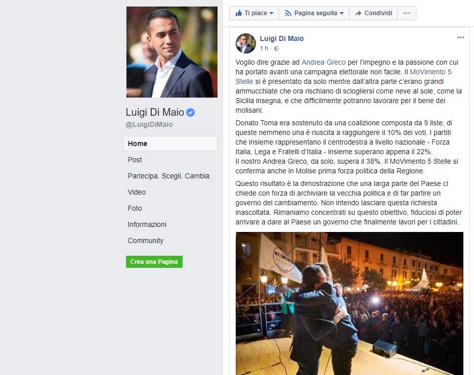 Di Maio e i conti sbagliati sulle regionali del Molise article-post