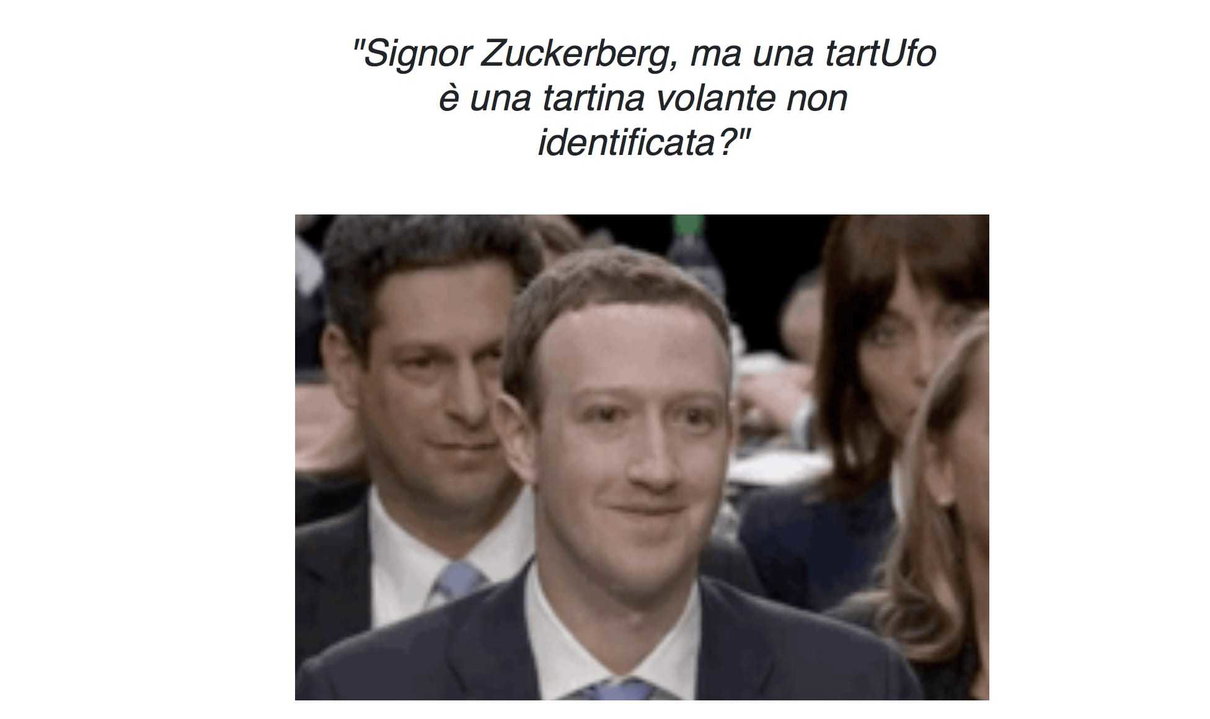 Mark Zuckerberg e il generatore automatico delle domande del Senato article-post