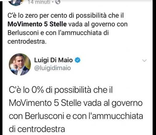 di maio zero per cento