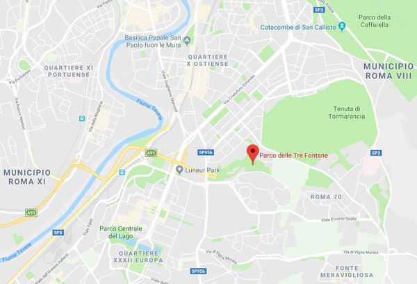 Roma, trovato il corpo di una donna carbonizzato nel parco delle Tre Fontane