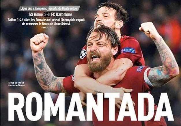 «Romantada»: i giallorossi fanno impazzire anche i giornali stranieri article-post