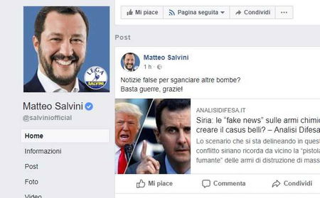Matteo Salvini e la fake news sull’attacco chimico di Douma article-post