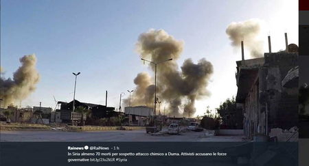 Siria, settanta persone uccise a Duma. Civili denunciano un attacco chimico article-post