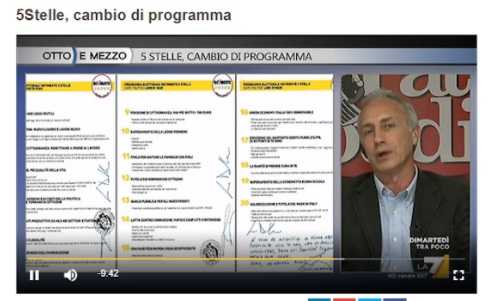Travaglio e Padellaro si contraddicono sul programma del M5S