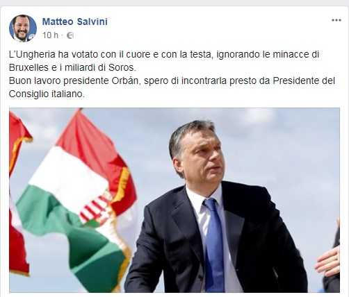 Viktor Orban fa litigare M5S e Salvini