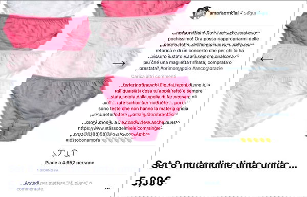 Ambra risponde alle polemiche post 1° Maggio pubblicando la foto dei suoi slip