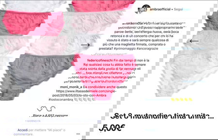 Ambra risponde alle polemiche post 1° Maggio pubblicando la foto dei suoi slip article-post