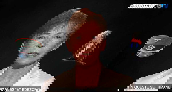 Lo scivolone di Milena Gabanelli che per rappresentare i tedeschi usa un cappello nazista