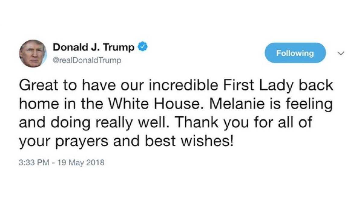 Trump sbaglia il nome della moglie su Twitter article-post