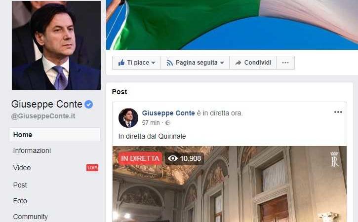 giuseppe conte facebook