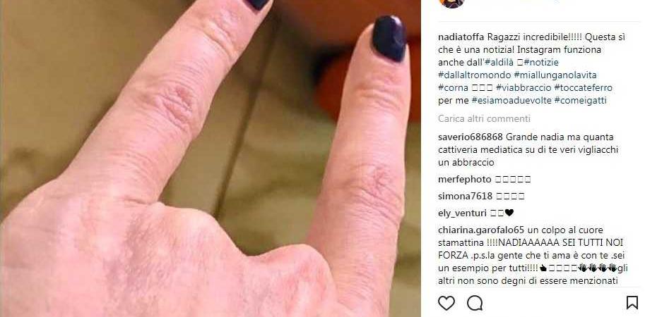 nadia toffa morta