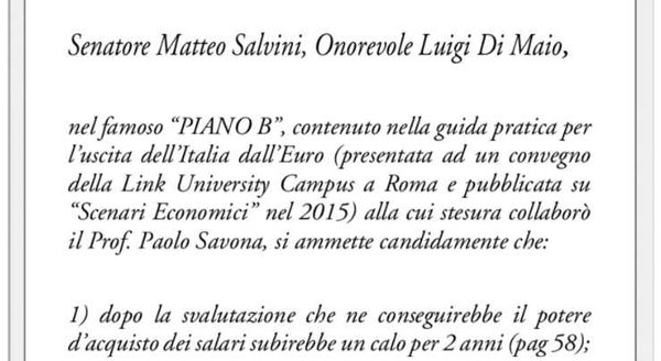 L’imprenditore che compra una pagina su Repubblica per porre una domanda a Salvini e Di Maio