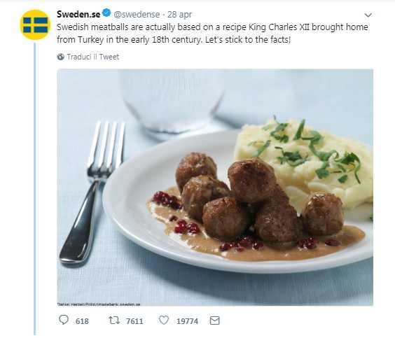 Le polpette svedesi di Ikea sono turche
